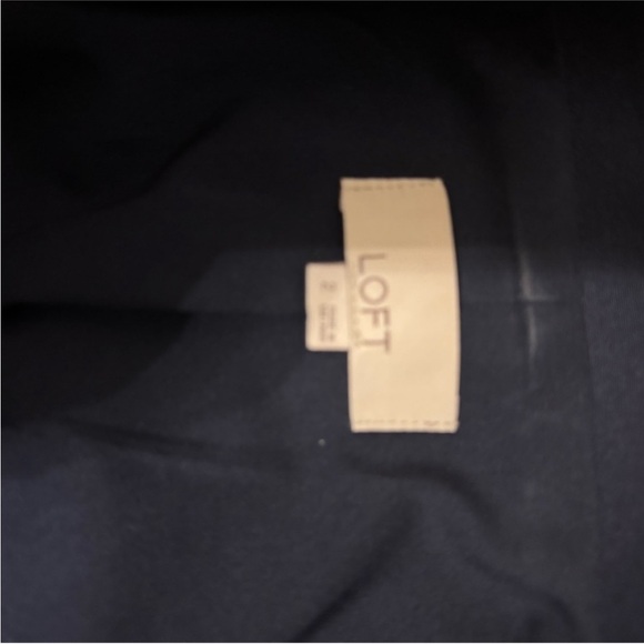 LOFT Navy Double-Breasted Gold Button Women's Business Blazer Size 2 - Picture 11 of 13